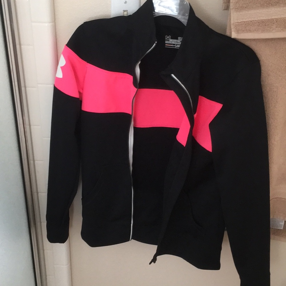 Under armor zipper workout jacket